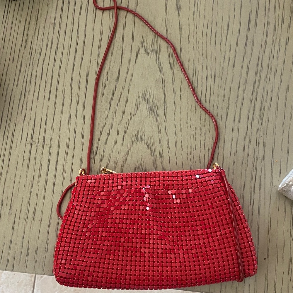 Red Beaded Women's Bag retro